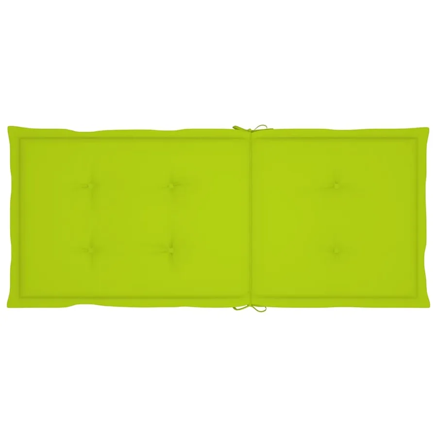 Chaises inclinables de jardin et coussins lot de 8 Teck solide - 7