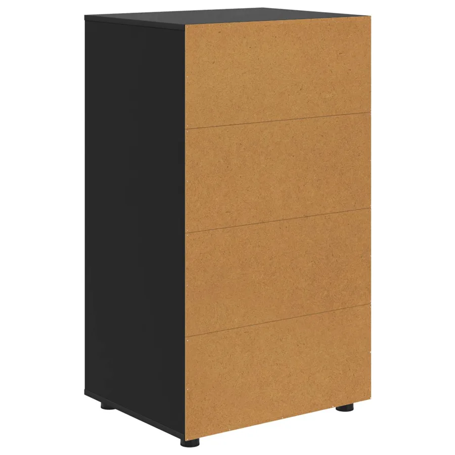 Armoires de rangement Noir 60 x 48 x 105 cm Bois d'ingénierie - 10