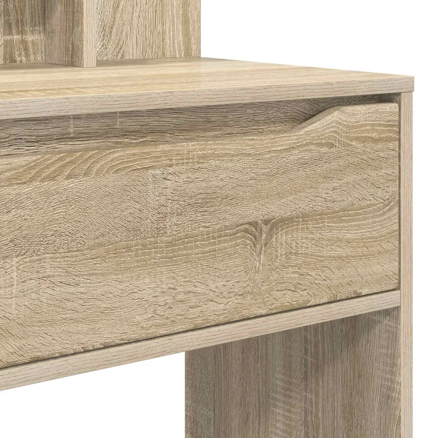 Tables de maquillage pour chambre avec tiroir Chêne Sonoma - 10
