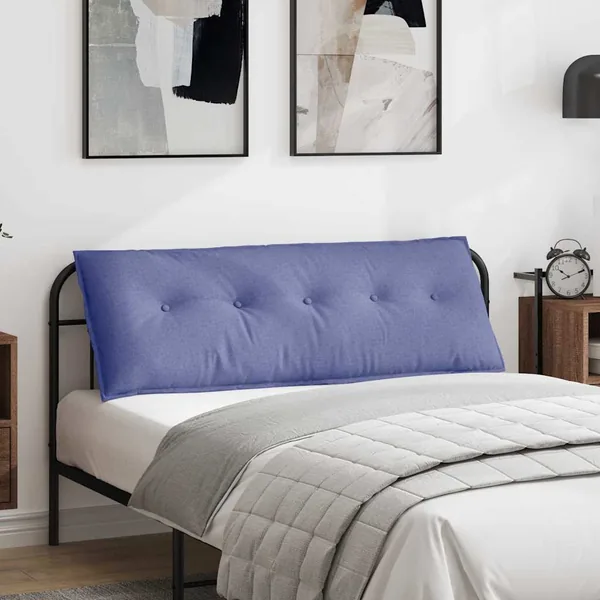 Coussin de Dos Bleu denim 140 x 19 x 50 cm tissu