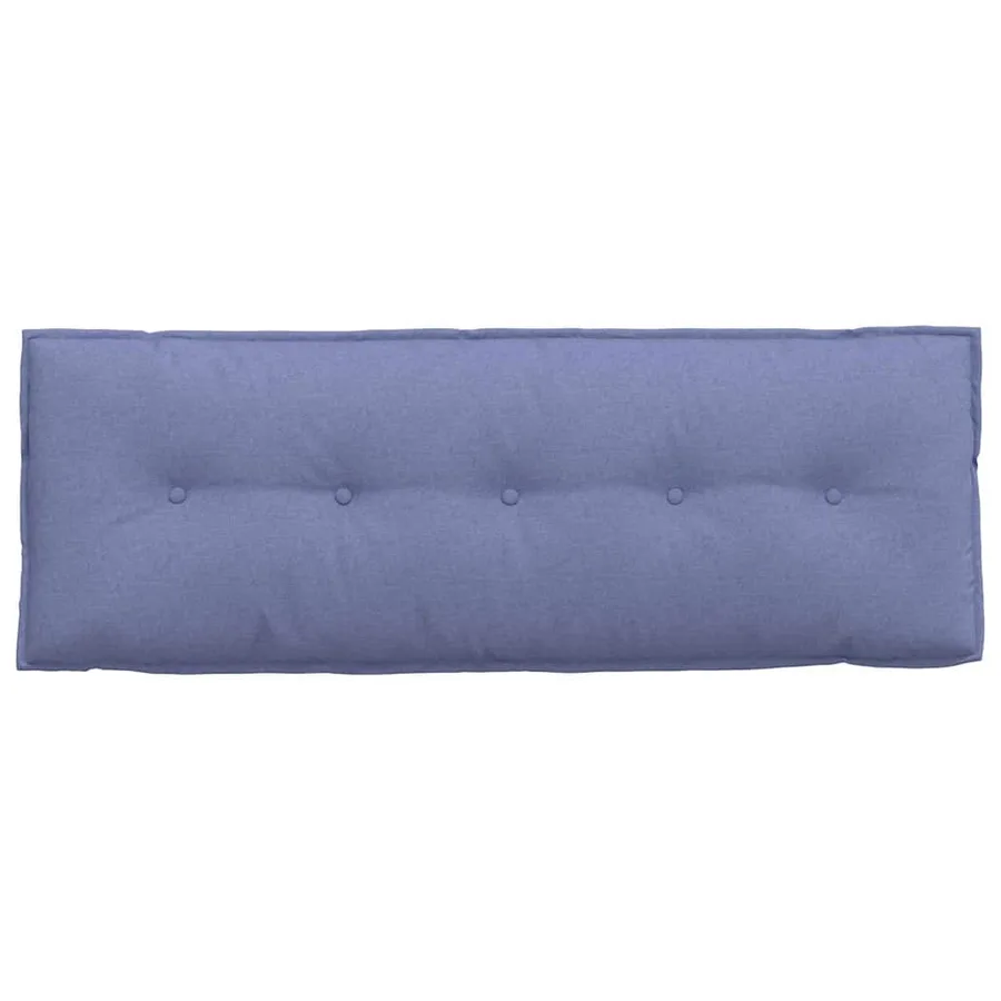 Coussin de Dos Bleu denim 140 x 19 x 50 cm tissu - 6