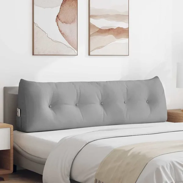 Coussin de Dos Gris nuage 160 x 24 x 50 cm tissu