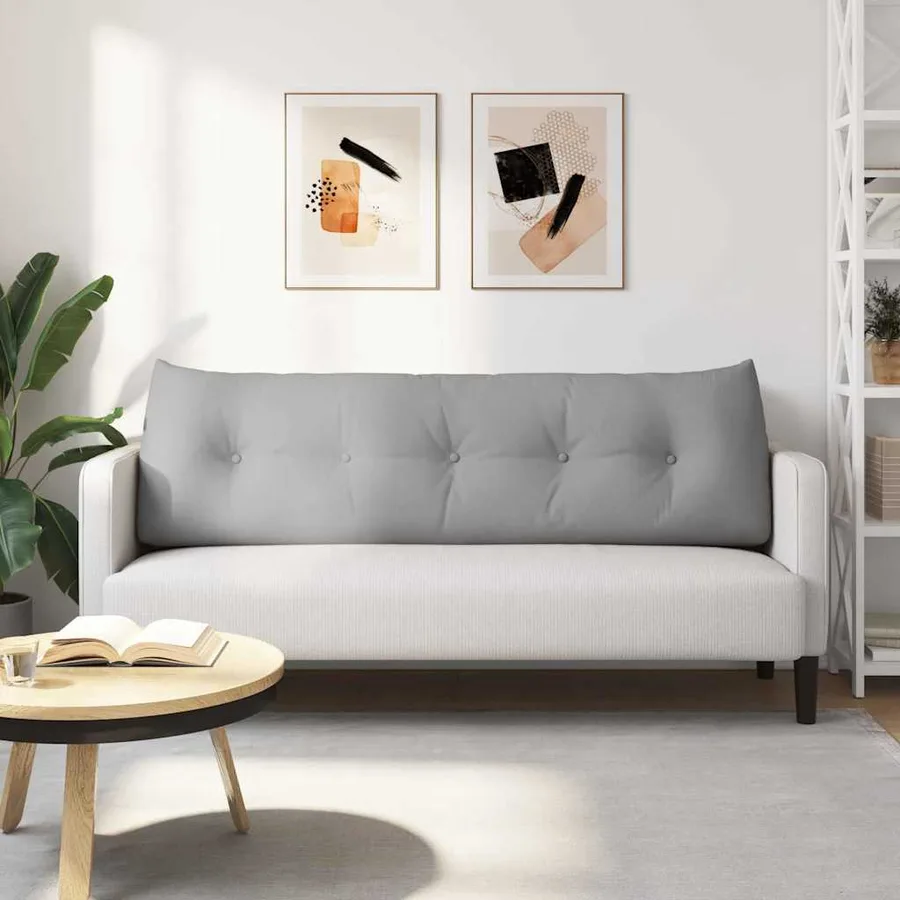 Coussin de Dos Gris nuage 160 x 24 x 50 cm tissu - 4