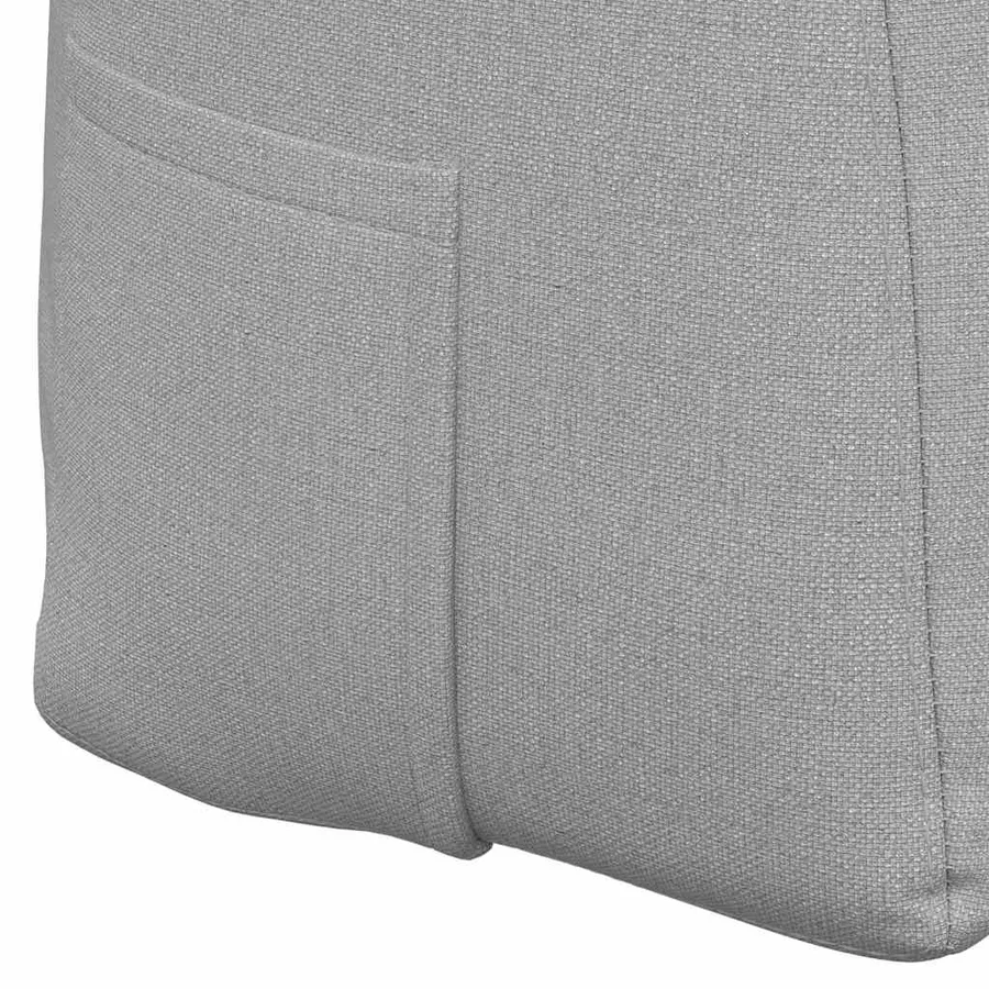 Coussin de Dos Gris nuage 160 x 24 x 50 cm tissu - 9