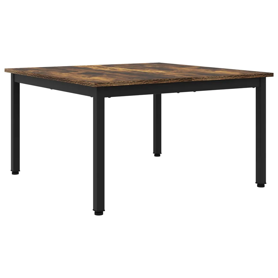 Table basse Chêne Fumé 80 x 80 x 45 cm Bois d'ingénierie - 2