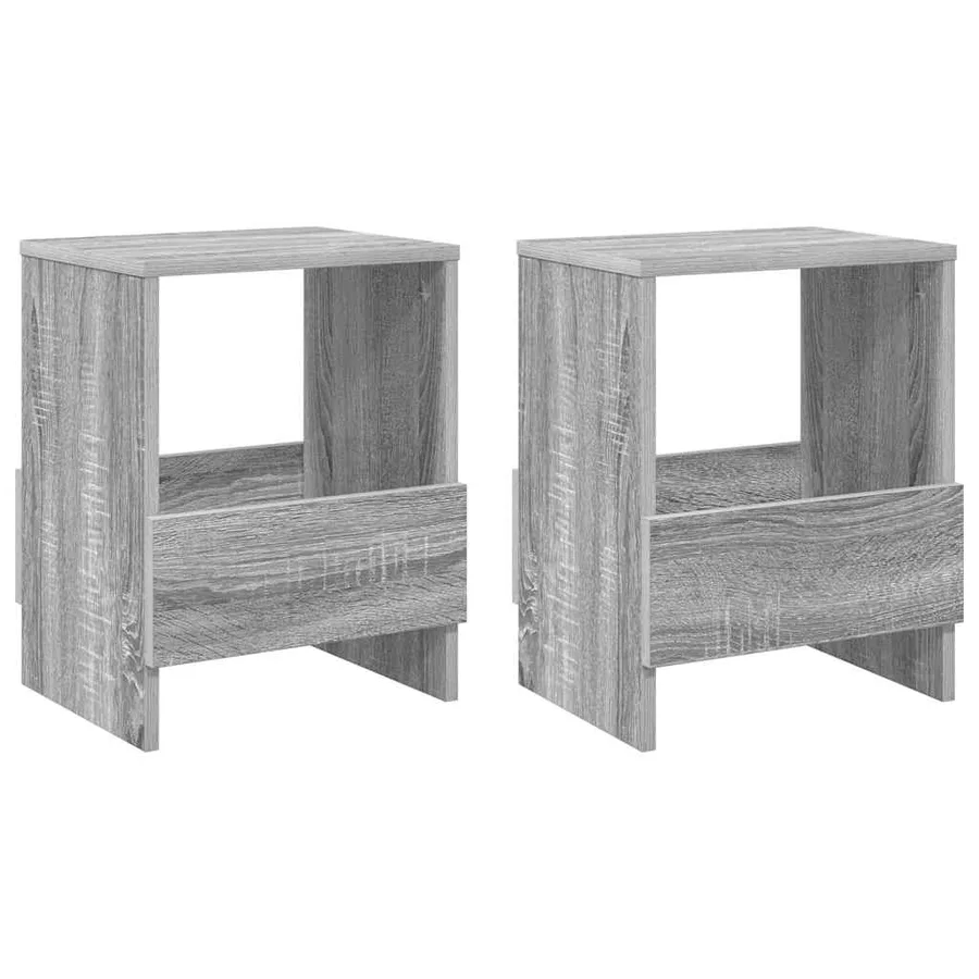 Étagère à magazines 2 pcs Gris Sonoma 35 x 30 x 45 cm - 2