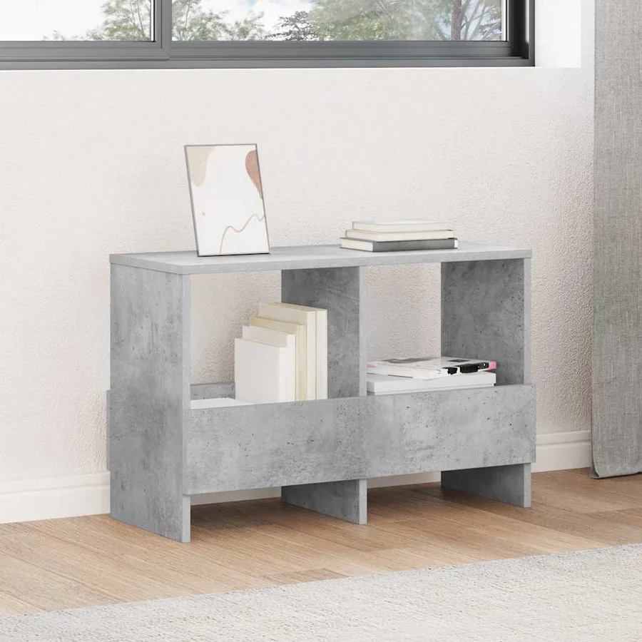 Étagère à magazines Gris béton 68,5 x 30 x 45 cm