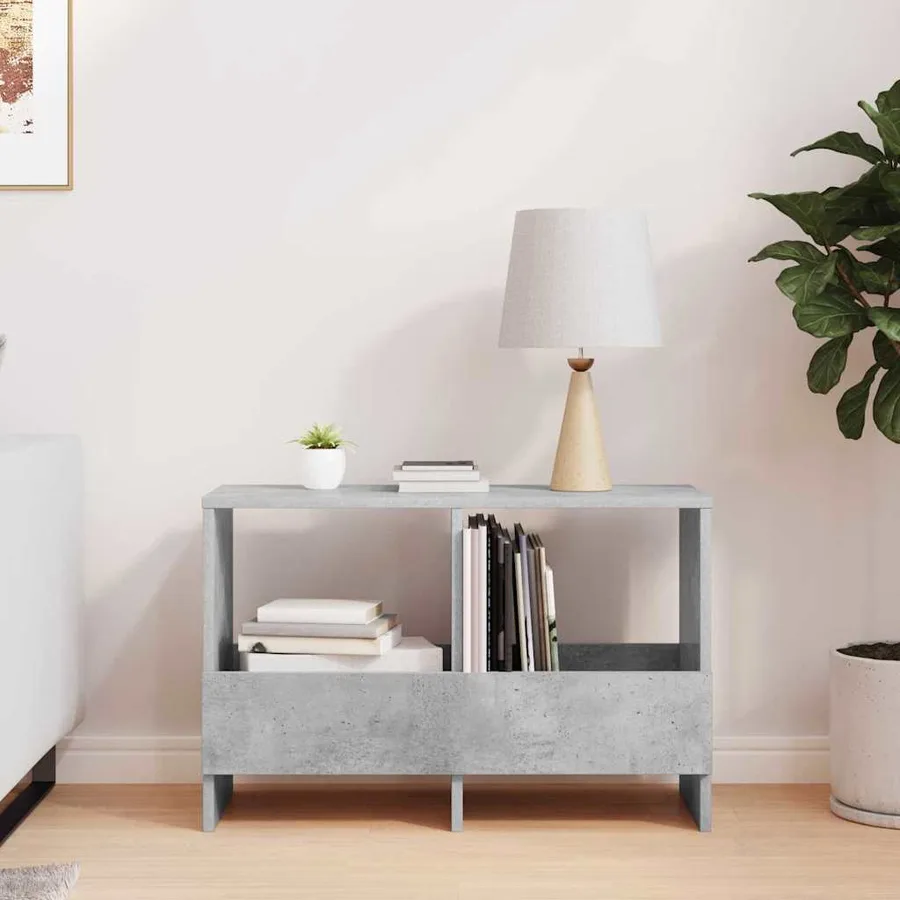 Étagère à magazines Gris béton 68,5 x 30 x 45 cm - 4