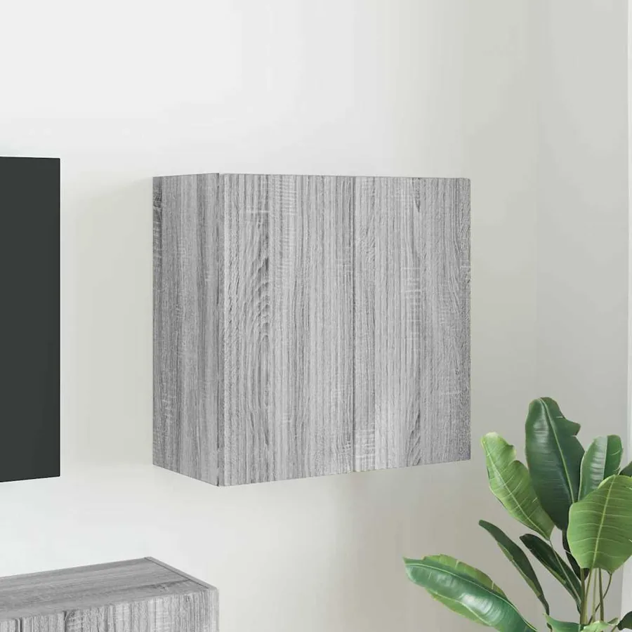 Meuble TV mural Gris Sonoma 59,5 x 31 x 60 cm Bois d'ingénierie