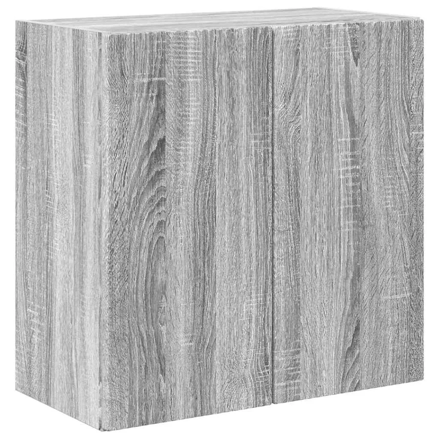 Meuble TV mural Gris Sonoma 59,5 x 31 x 60 cm Bois d'ingénierie - 2