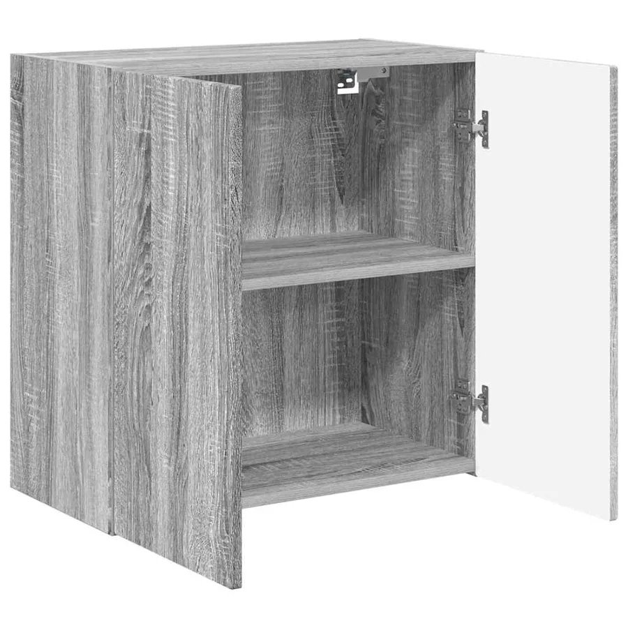 Meuble TV mural Gris Sonoma 59,5 x 31 x 60 cm Bois d'ingénierie - 5