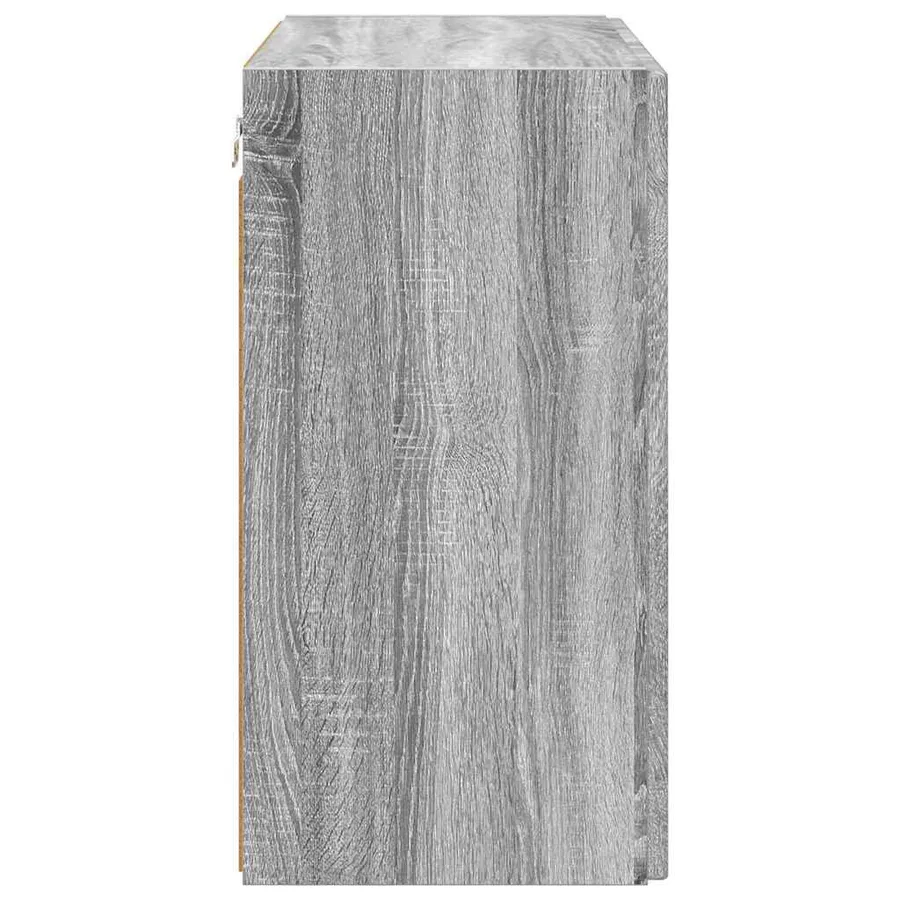 Meuble TV mural Gris Sonoma 59,5 x 31 x 60 cm Bois d'ingénierie - 7
