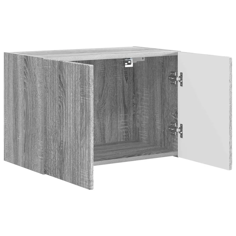 Meuble TV mural Gris Sonoma 59,5 x 31 x 40 cm Bois d'ingénierie - 5