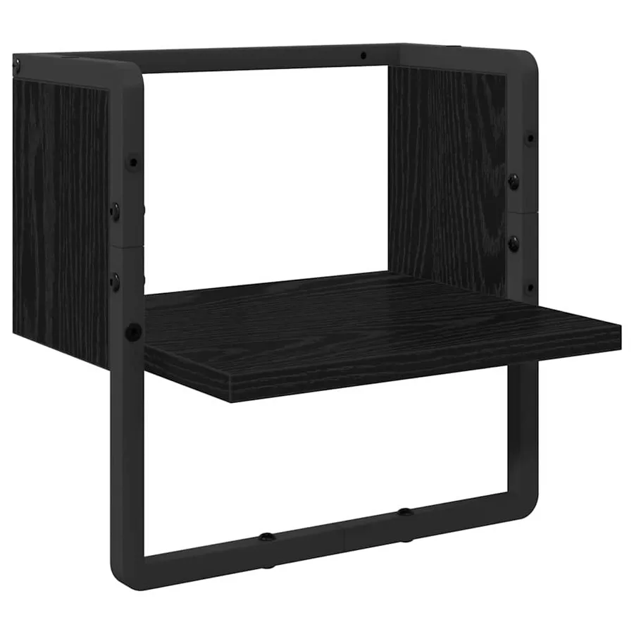Étagère Murale Chêne noir 30 x 25 x 30 cm Bois d'ingénierie - 2