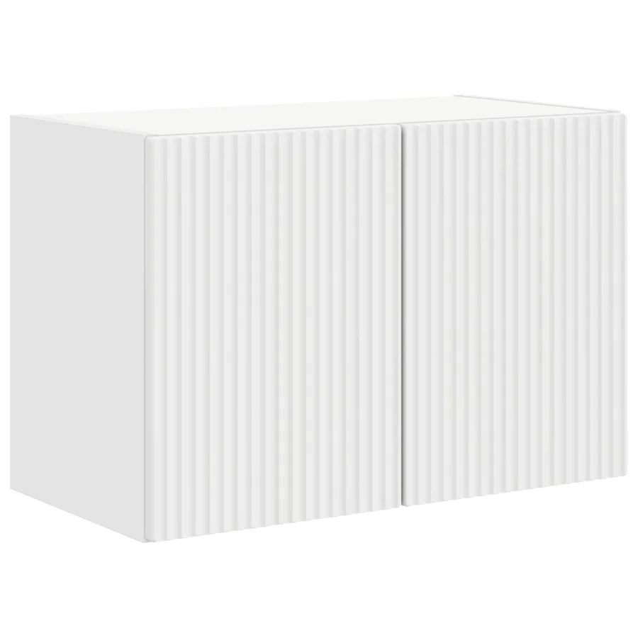 Meuble TV mural Blanc 59,5 x 31 x 40 cm Bois d'ingénierie - 2