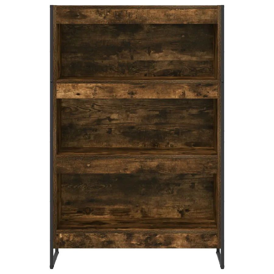 Bibliothèque Chêne Fumé 80 x 30 x 121 cm Bois d'ingénierie - 5