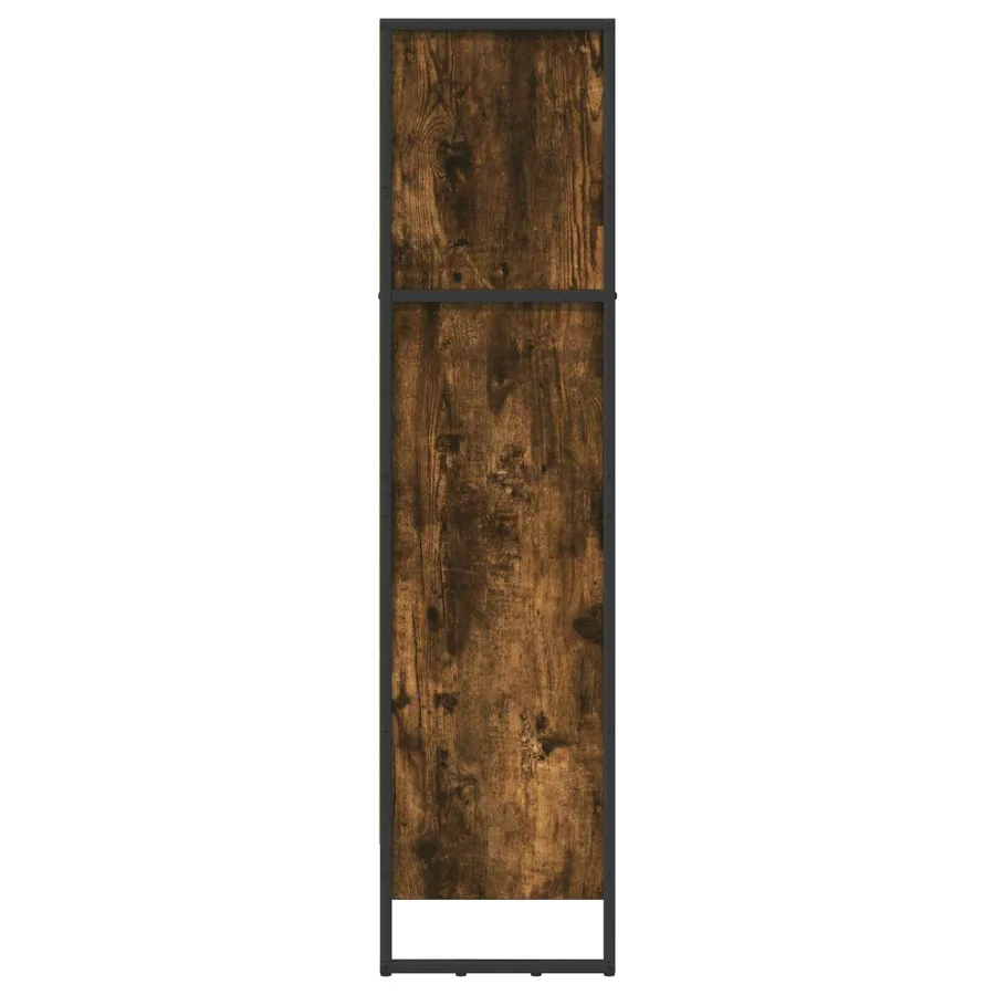 Bibliothèque Chêne Fumé 80 x 30 x 121 cm Bois d'ingénierie - 6
