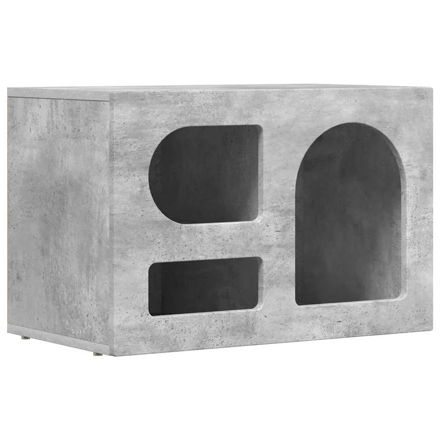 Meuble TV ELST 60 x 35 x 40 cm Gris béton Bois d'ingénierie - 2