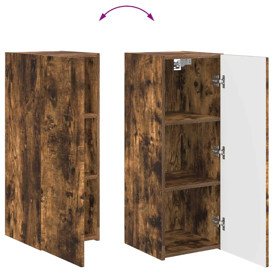 Ensemble meuble TV 2 pcs Chêne fumé Bois d'ingénierie - 11
