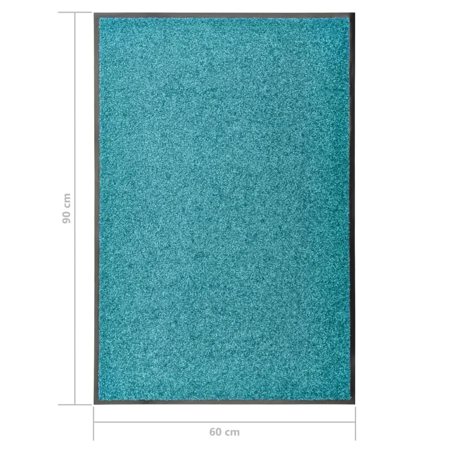 Paillasson lavable Cyan 60x90 cm - 6