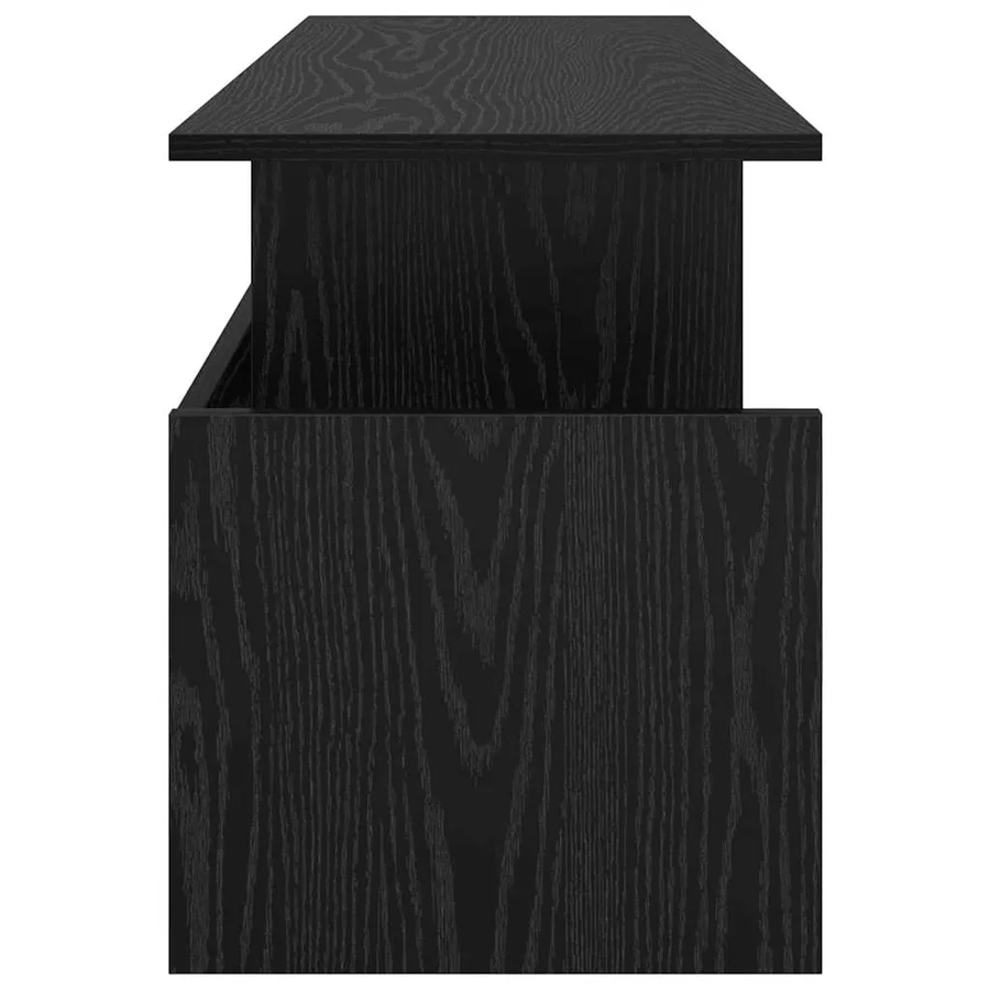 Meuble TV Chêne noir 102 x 35 x 45 cm Bois d'ingénierie - 6