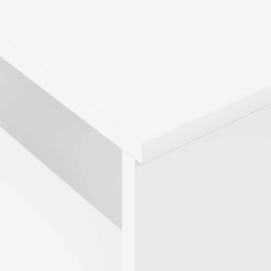 Table console Blanc 91,5 x 35 x 38,5 cm Bois d'ingénierie - 9