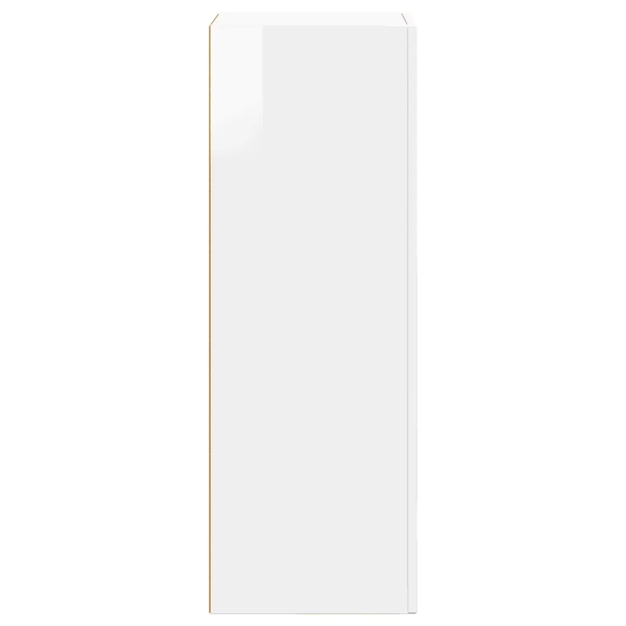 Buffet ELST Blanc brillant 40 x 35 x 100,5 cm Bois d'ingénierie - 7