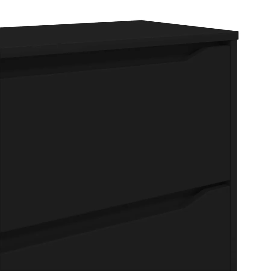 Armoire de rangement Noir 60 x 48 x 81 cm Bois d'ingénierie - 12