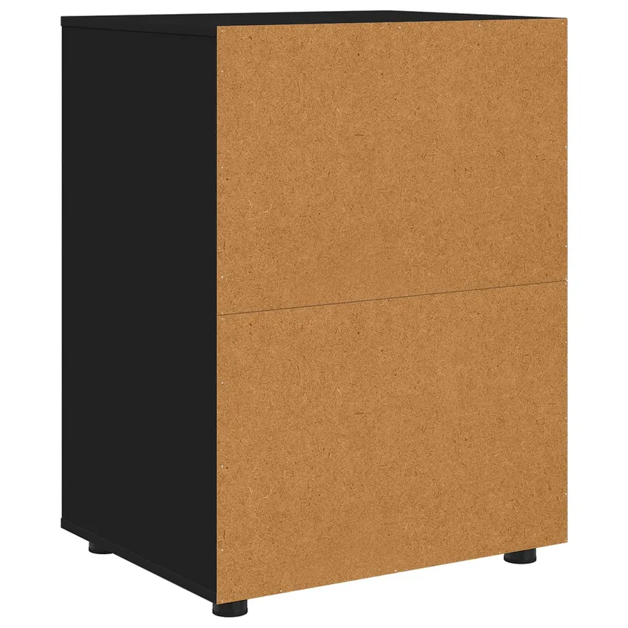 Armoire de rangement Noir 60 x 48 x 81 cm Bois d'ingénierie - 8
