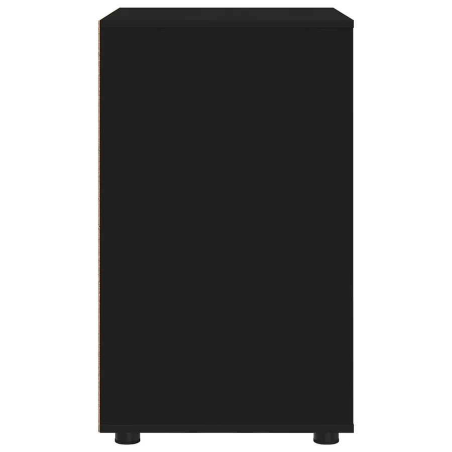 Armoire de rangement Noir 60 x 48 x 81 cm Bois d'ingénierie - 9