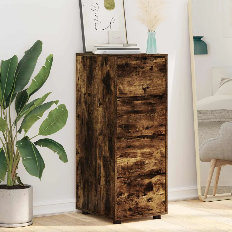 Armoire de rangement Chêne fumé 40 x 48 x 105 cm - 6