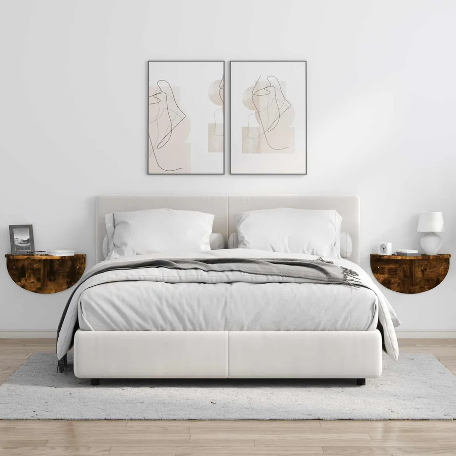 Étagère Murale Chêne fumé 48 x 24 x 24 cm Bois d'ingénierie - 4
