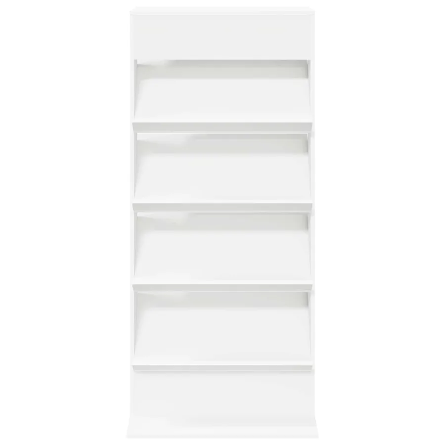 Étagère à magazines Blanc 70 x 41 x 156 cm Bois d'ingénierie - 5