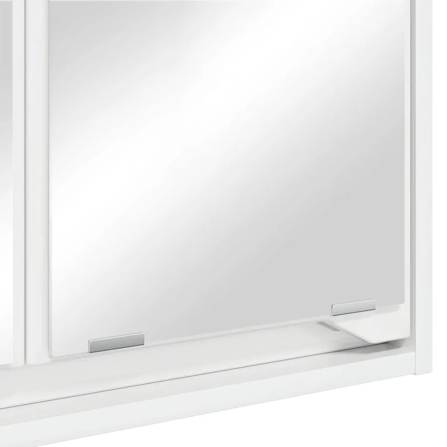 Armoire Miroir de Salle de Bain Blanc brillant 60 x 20 x 60 cm - 11