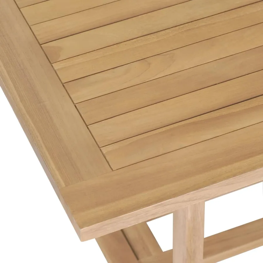 Table extensible de jardin 180-280x100x75 cm Teck solide - 9
