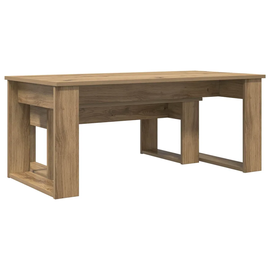 Ensemble de tables basses 2 pcs Chêne artisanal - 8