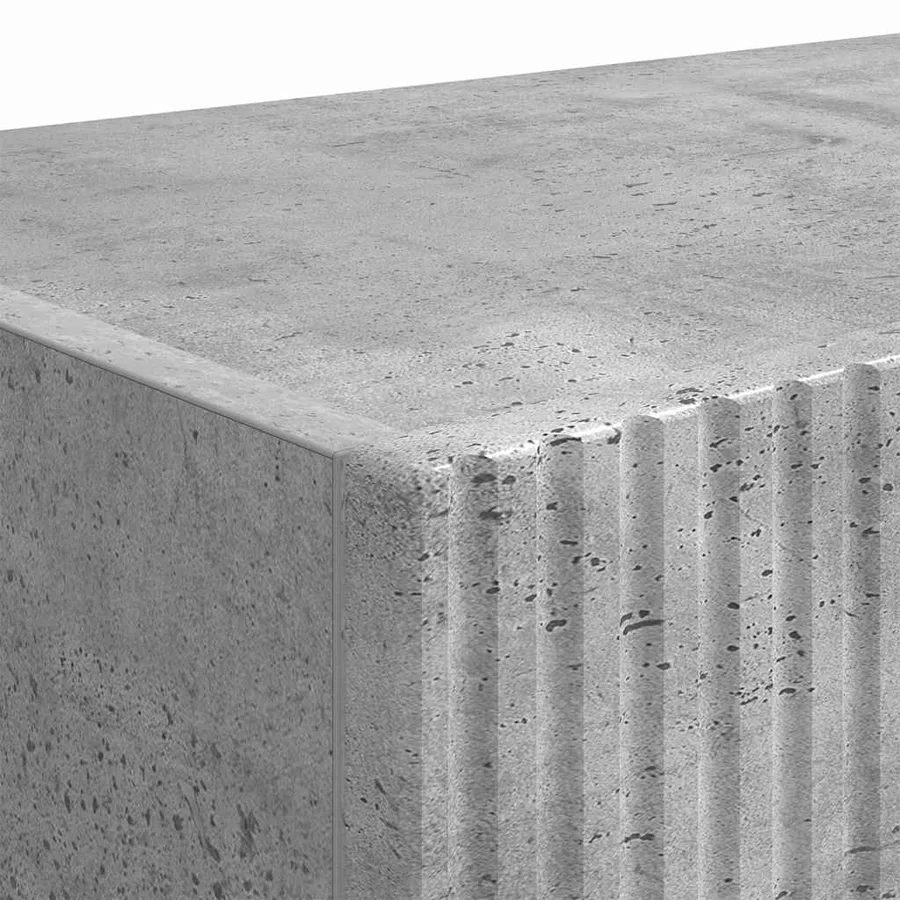 Meuble TV mural 2 pcs Béton 60 x 31 x 29,5 cm Bois d'ingénierie - 10