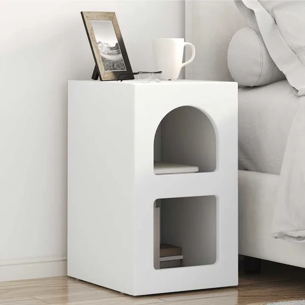 Table de chevet ELST Blanc 29,5 x 33,5 x 50 cm