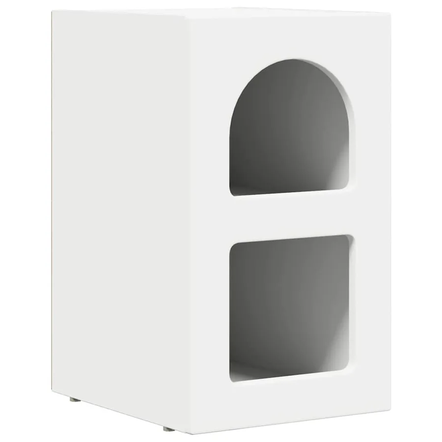 Table de chevet ELST Blanc 29,5 x 33,5 x 50 cm - 2