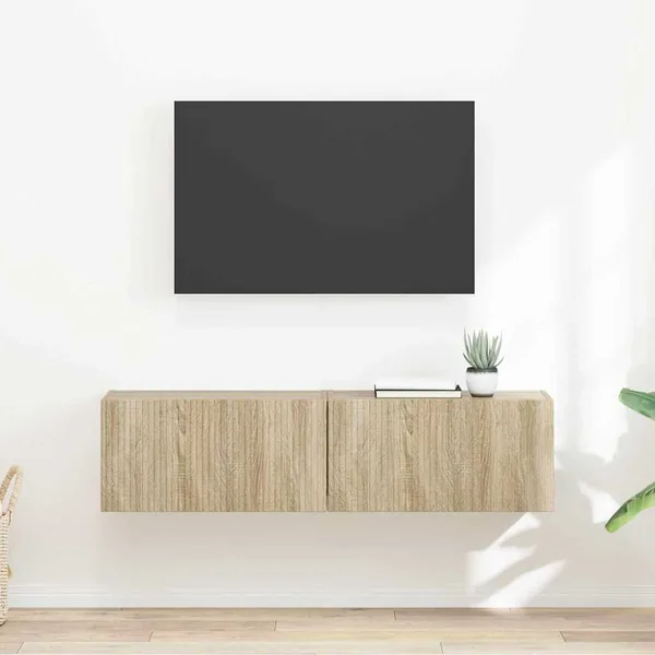 Meuble TV mural Montage mural 2 pcs Sonoma 60 x 31 x 29,5 cm