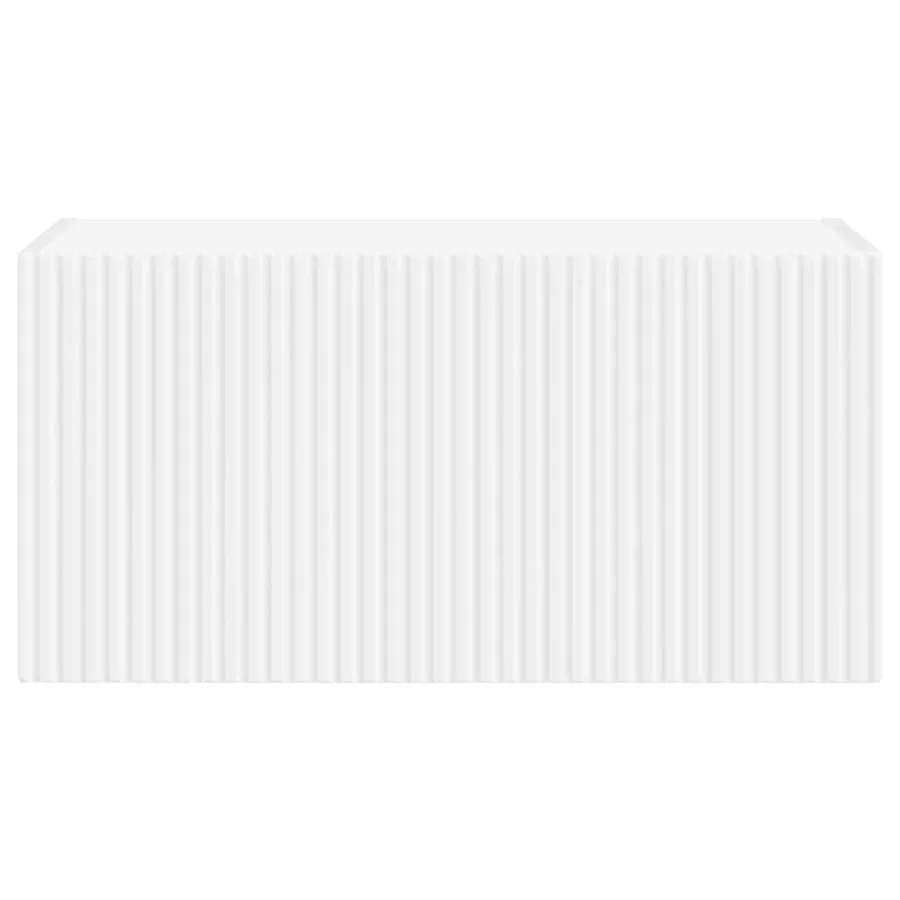 Meuble TV mural Blanc 60 x 31 x 29,5 cm Bois d'ingénierie - 6