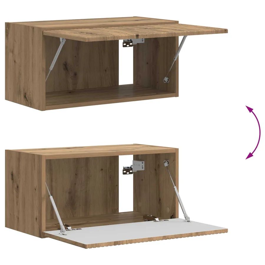 Ensemble meuble TV 5 pcs Chêne artisanal Bois d'ingénierie - 11