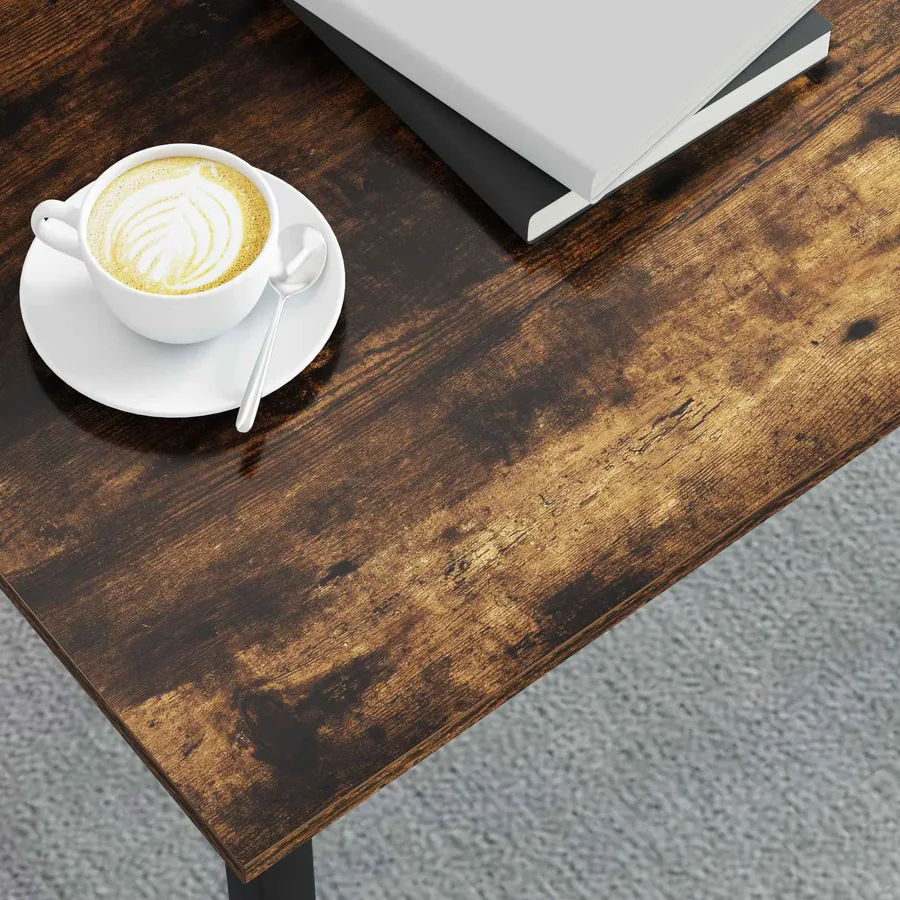Table basse Chêne Fumé 70 x 50 x 36 cm Bois d'ingénierie - 4