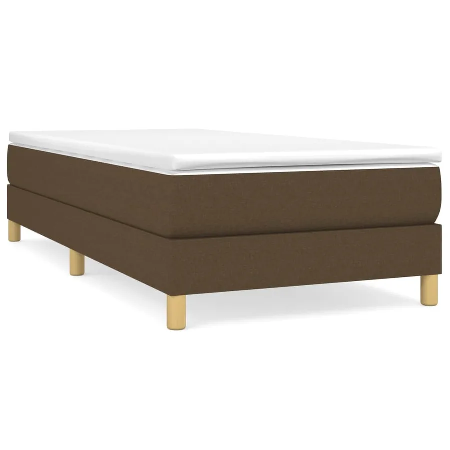 Sommier à lattes de lit avec matelas Marron foncé 100x200 cm - 2