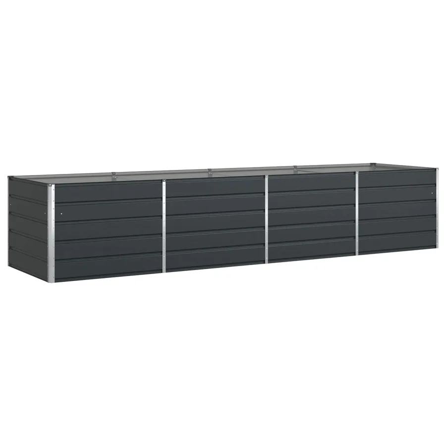 Jardinière Anthracite 385 x 100 x 75 cm Acier galvanisé - 2