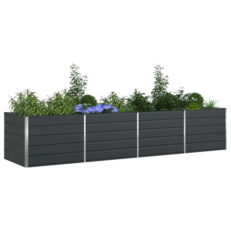 Jardinière Anthracite 385 x 100 x 75 cm Acier galvanisé - 3