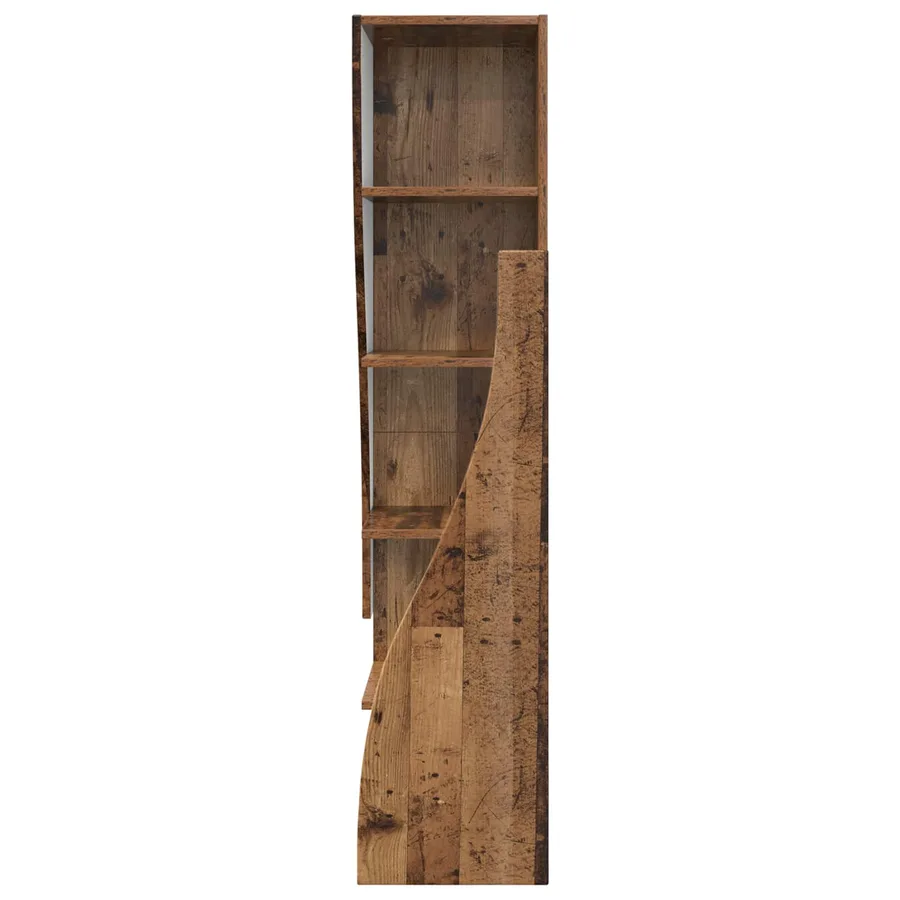 Meuble d'angle Bois ancien 32x32x140cm Bois d'ingénierie - 5