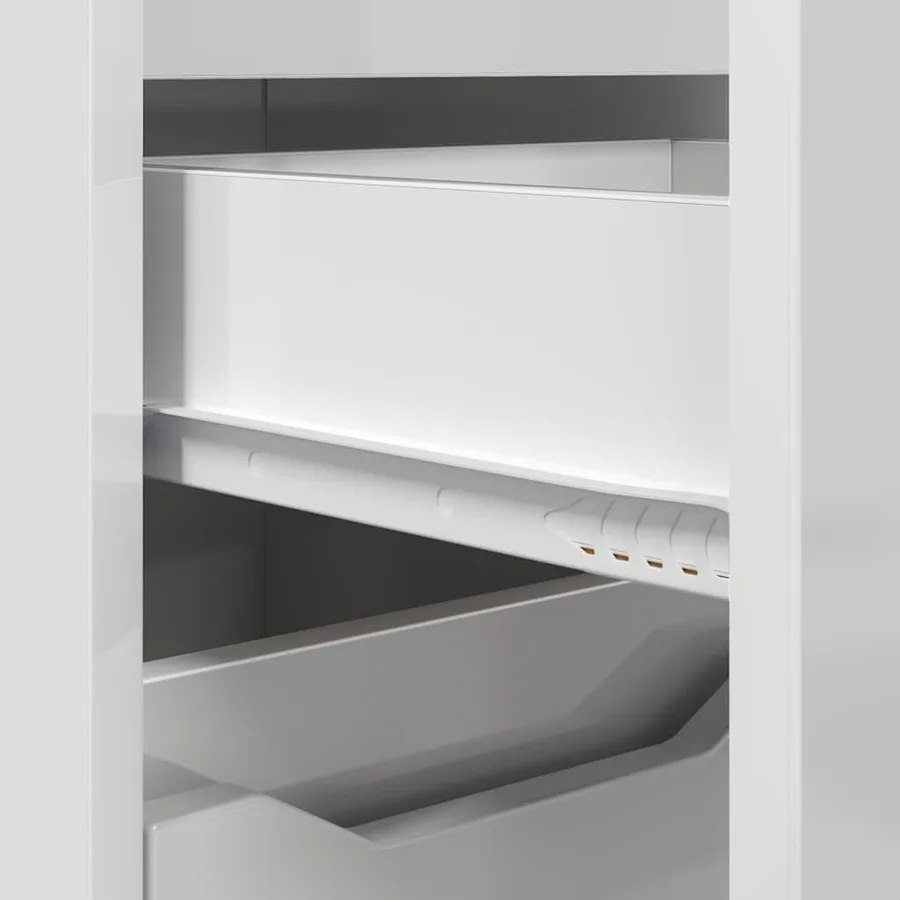 Cabinet de salle de bain Blanc brillant 30,5 x 30 x 101 cm - 10