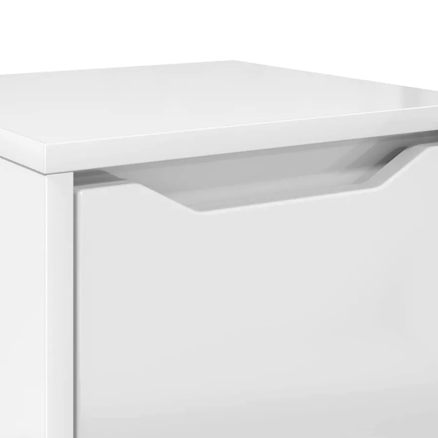 Cabinet de salle de bain Blanc brillant 30,5 x 30 x 101 cm - 11