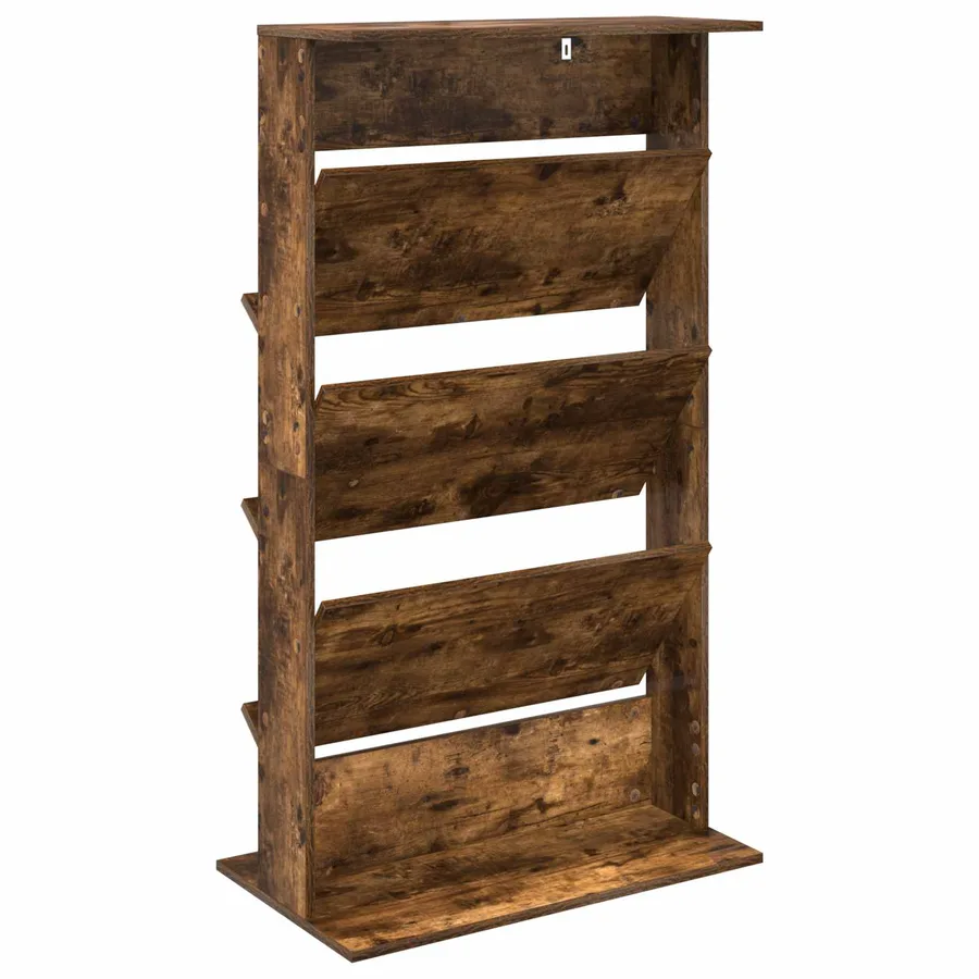 Étagère à magazines avec étagère Chêne fumé 70 x 41 x 126 cm - 7